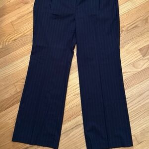 Anne Taylor The Loft 12 Petite Navy Pinstripe Pants